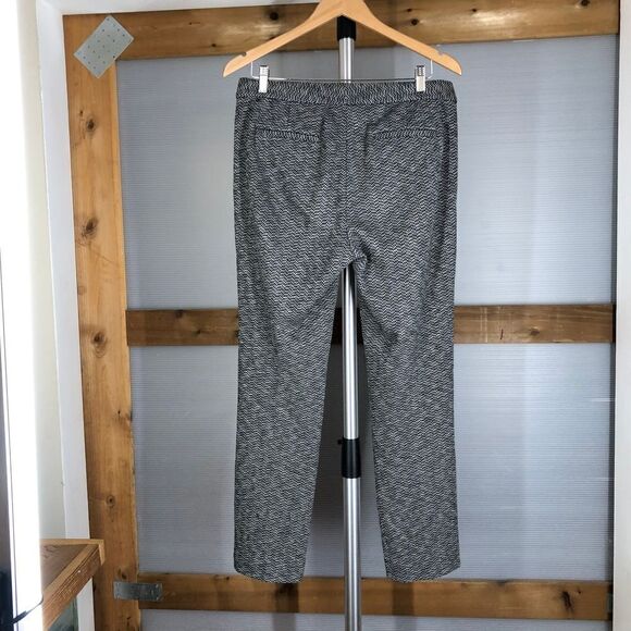 THEORY Louise Formation Wool Blend Houndstooth Trouser Pant Sz 10‎ - Picture 4 of 7